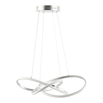 Alexia 25" Abstract Integrated LED Metal Adjustable Pendant - JONATHAN Y